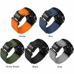 MINIFELE 262 22mm 26mm Watch Strap ic Buckle Quick Release Watch Band Breathable Adjustable Replacement Watch Band for Garmin Fenix 8 7 6X Sport Activity