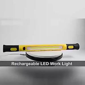 AE New COB Long Magnetic Work Light USB Rechargeable work light with hook white and yellow light for car repair