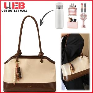 UEB Women PU Top Handle Bag Large Capacity Retro Shoulder Bag Solid Color Messenger Purse with Zipper for Travel Shopping Daily Use