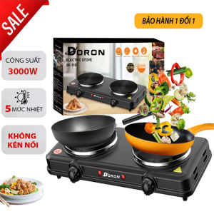 Bếp điện đa năng bếp điện DORON 3000W 5 mức điều chỉnh nhiệt nóng nhanh giữ nhiệt lâu