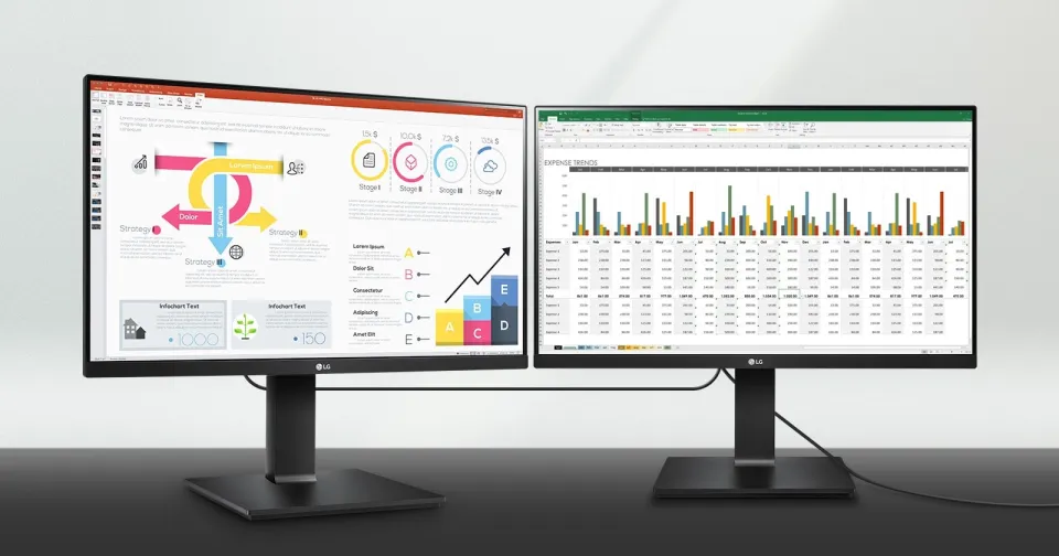 ディスプレイ・モニター本体 LG 24QP750-B/WQHD/IPS/Type-C,HDMI,DP #2 LG 24QP750 / 24QP750-B / 23.8'' QHD IPS Monitor with USB Type-C™B