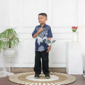 Couple Batik Keluarga Ayah Ibu Dan Gamis Anak Perempuan Terbaru Lengan Panjang Motif Pulau Baju Batik Couple Ayah Dan Anak Laki-laki Usia 3 Sampai 10 Tahun Bahan katun