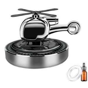 Compact Solar Powered Helicopter Air Freshener with 360 Degree Fragrances Release Car Air Purifier for Car Dashboard
