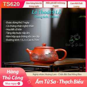 Ấm Thạch Biều – Đại Hồng Bào – NN Hoàng Lam – 9 lỗ – 230ml [ấm uống trà ]