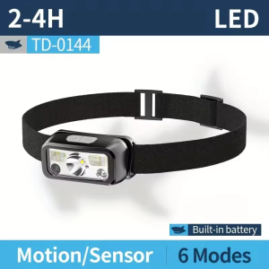 Smilling Shark K808 Super Bright Headlight LED P100 6000LM Headlamp Rechargeable Zoomable Head Flashlight for Camping Hiking