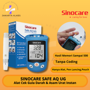 Sinocare Safe AQ UG Alat Cek Gula Darah dan Asam Urat STRIP ASAM URAT
