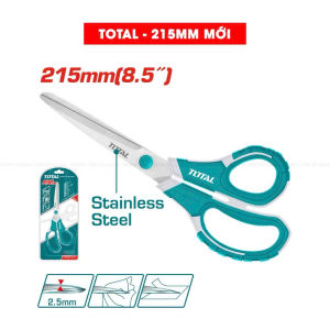 Kéo cắt cầm tay TOTAL chất liệu thép không gỉ độ dày lưỡi 2.5mm đa chức năng tiện lợi