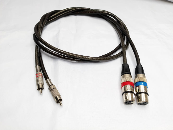 PC FIRST DUAL XLR FEMALE to DUAL RCA MALE, BEST FOR CONNECTING