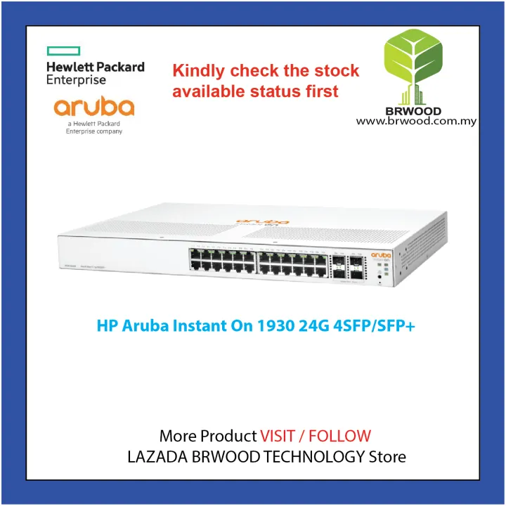 HP ARUBA JL682A: INSTANT ON 1930 24G 4SFP+ SWITCH | Lazada