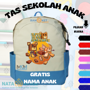 Tas Ransel Sekolah Anak SD/TK Super Bear Adventure I Tas Sekolah Anak SD/TK Super Bear Adventure [ Free Cetak Nama ] COD