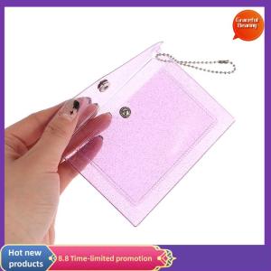 Graceful 1Pc Womens Credit Card Holder Wallet Transparent Waterproof PVC ID Card Wallet
