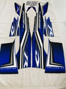Bộ tem decal dán xe máy Yamaha Sirius Rc đời đầu giọt nước màu xanh dương zin thái siêu đẹp