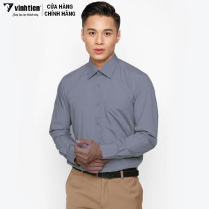 Chĩnh hãng Áo Sơ Mi Trơn Dáng Regular Vĩnh Tiến Xanh G553 Phom Suông Nhiều màu