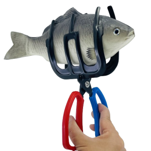Fishing Pliers Gripper Claw Tong Grip Tackle Tool 2-tooth Claw/3-tooth Claw Design Metal Fish Control Clamp Control Forceps For Catch Fish Fishing Accessories