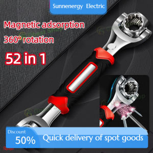 52In1 Multi Torque Wrench Double-Headed 360-Degree Rotating Adjustable Spanner Ratchet Socket Tork Spanar Serbaa 扭力扳手