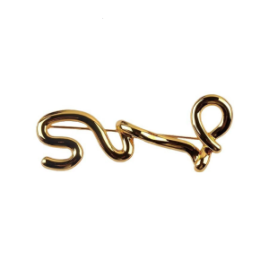 Creative Personalize Letter Brooch for Unique Styles In Various Occasions With Sturdy Alloy Materials Daily Use