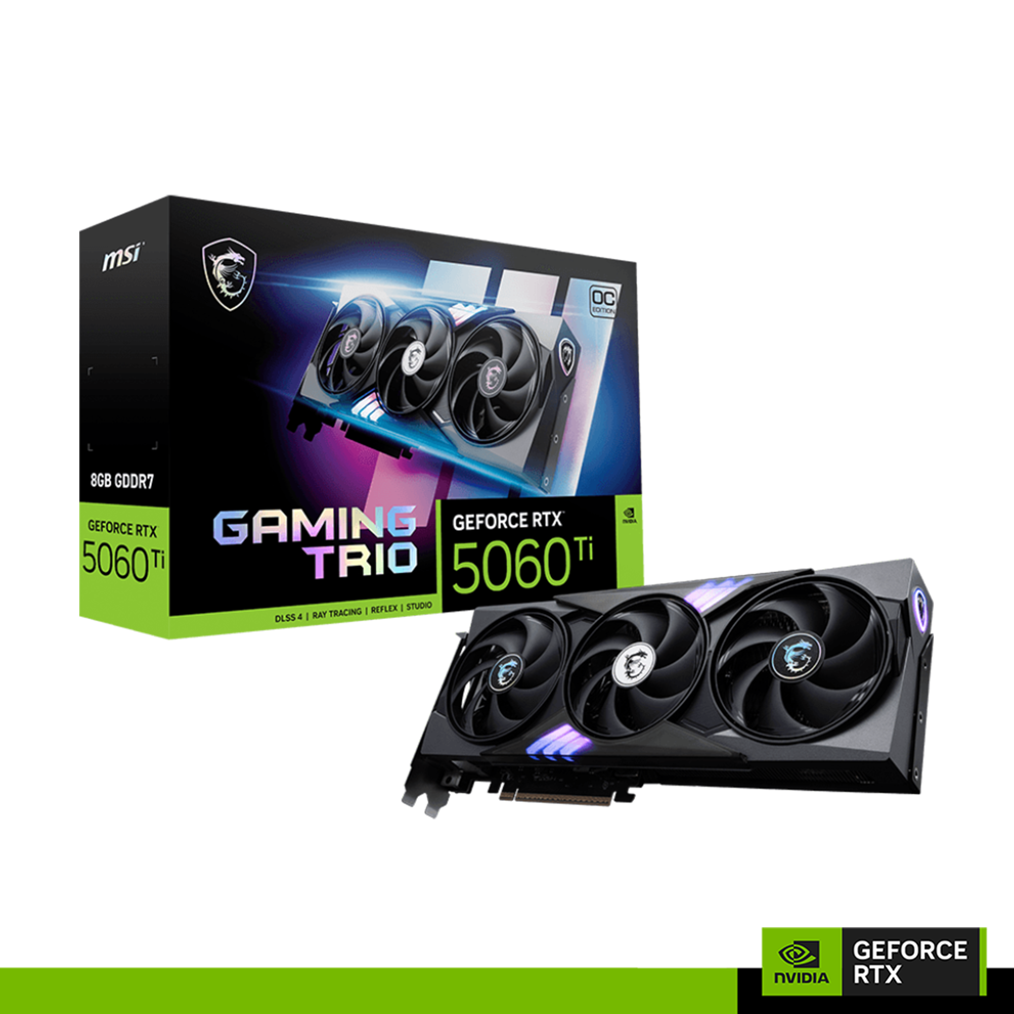 MSI GeForce RTX 5060 TI GAMING TRIO OC 8GB GDDR7 128-Bit