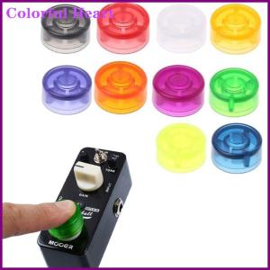 Colorful Heart 1x กันเสียงสำหรับกีตาร์เอฟเฟคท์แบบเหยียบทำจากพลาสติกสีสันสดใส