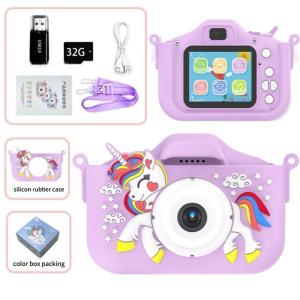 Kids Mini Camera 9600W pixels high-definition dual-lens photo and video recording cute mini cartoon camera for children childrens camcorder record life
