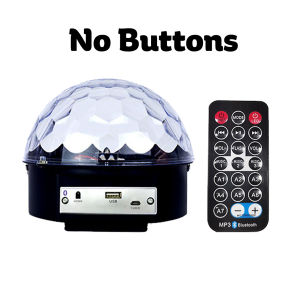 Multifunctional Portable Bluetooth Speaker & Rotating Laser Projector Crystal Ball for Christmas Dance Party with Remote