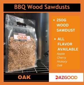 Smoking Wood Chips BBQ Sawdust Cherry Hickory Apple Oak 250g