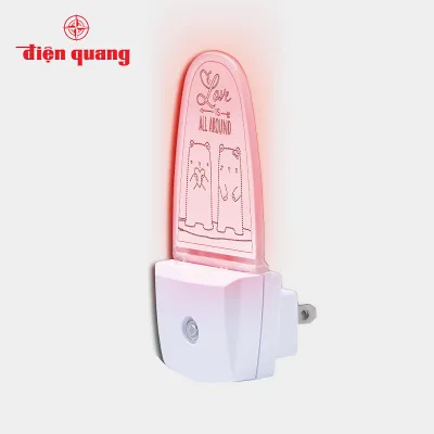 Đèn ngủ cảm biến LED Điện Quang ĐQ LNL10 - cảm biến quang - nhiều màu để lựa chọn