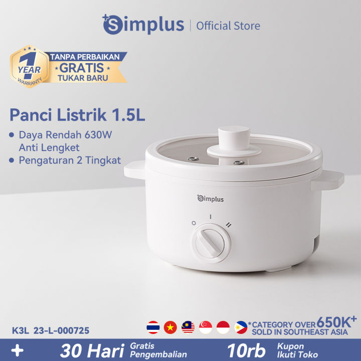 Simplus Panci Listrik 1.5L/ Food Chopper Blender Daging Serbaguna 2L ...