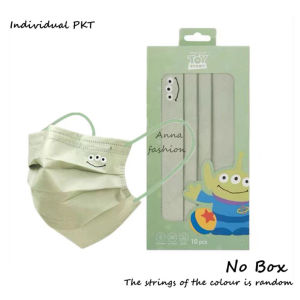 Aqrau 【50%OFF💥】10pcs 3D Maskดิสนีย์หน้ากากเดียวกันหน้ากากผู้ใหญ่สุทธิหน้ากากแดง10ชิ้นหน้ากากป้องกันที่รัดหูแบบใช้แล้วทิ้งสีสุ่ม【ของขวัญนักเรียน🎁】