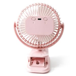 EL TRONICS USB Rechargeable Rechargeable Silent Fan Light High Wind High Airflow Mini Wind Fan Mini Quiet Cooling USB Charging Quiet Fan Student Dorm