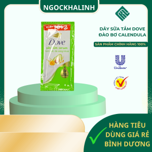 Dây sữa tắm Dove đào bơ calendula 10 gói