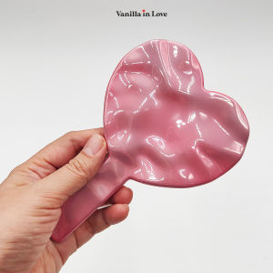 AL28 กระจกส่งหน้าพร้อมด้ามจับ Makeup Mirror สำหรับแต่งหน้า เป็นพร็อพถ่ายภาพ