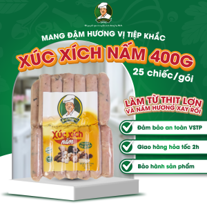 [ Chỉ giao HCM & Hà Nội ] Xúc xích Nấm 400g Ông già Ika