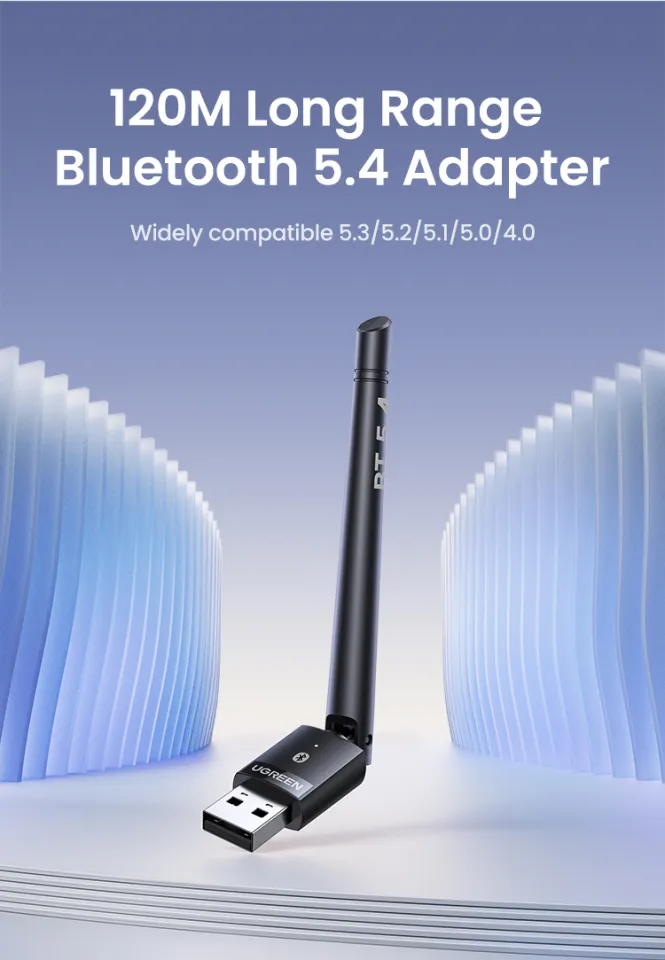 UGREEN Bluetooth Adapter for PC Long Range 100M USB Bluetooth