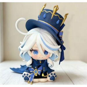 God of Justice Furina Nendoroid Style Cat Claw Sitting Figure Anime Game Character Model Desk Decor Collection Toy Gift For Fans