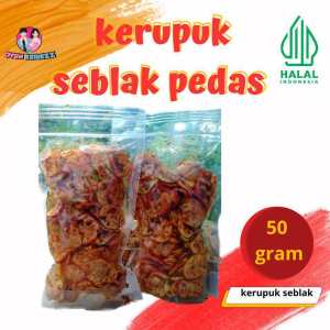 KERUPUK SEBLAK KERING PEDAS DAUN JERUK 50 gram /seblak bantet BY OYUN KRUKZZ