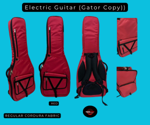ELECTRIC GUITAR BAG CASE GIGBAG CASE FULLY PADDED STANDARD FRONT POCKET SIZE 13 X11 X 2" BACKPACK