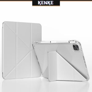 Ốp iPad KENKE Acrylic HD Trong Suốt Cho iPad 2024 air 13 inch air 11 2022 Pro 11 Pro 12.9 ipad thế hệ thứ 7 thế hệ thứ 8 thế hệ thứ 9 iPad Mini6 iPad gen 10 2020 Có Hộp Đựng Bút Chì - Ốp & Chân Đế Gấp Folio 2021 iPad Air 5 Air 4 Origami - Màu Tím case