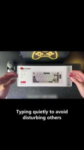 ​ คีย์บอร์ดไร้สายสองโหมด M75    รูปแบบกะทัดรัด 82 คีย์    แบตเตอรี่ 2000mAh และปุ่มกด PBT    การเชื่อมต่อ 2.4G/BT ​