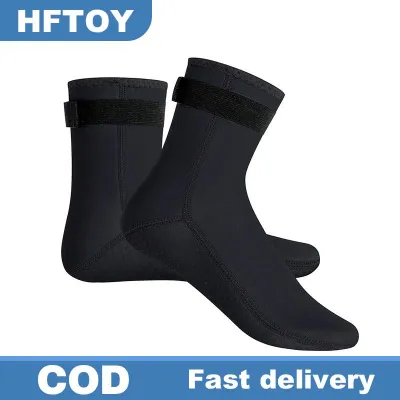 HFTOY 3Mm Cao Su Tổng Hợp Lặn Vớ Giày Nước Khởi Động Không-Trượt Bãi Biển Khởi Động Wetsuit Giày Làm Nóng Lặn Lặn Lặn Lặn Lướt Sóng Vớ Cho Người Lớn