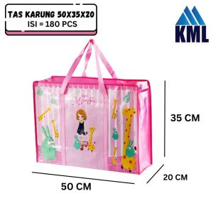 Tas Karung Serbaguna Tas Laundry Tas Belanja Ukuran 55x65x24cm