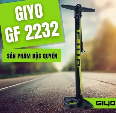 Bơm Sàn Xe Đạp GIYO GF-2232 – Áp Suất Cao 160 PSI Thiết Kế Bền Bỉ