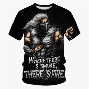 [Local Stock] VCC Combat Role 3D Print Mens T Shirt Funny Game Harajuku Short Sleeve Top Casual O-neck Loose Tees Fashion Hip Hop Street Clothing