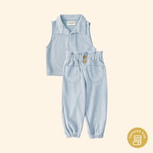 HYPODIPO - Baju Setelan Panjang Anak Perempuan Bahan Rib Cewek Umur 1 - 8 Tahun - Sisy Kids Girl Set