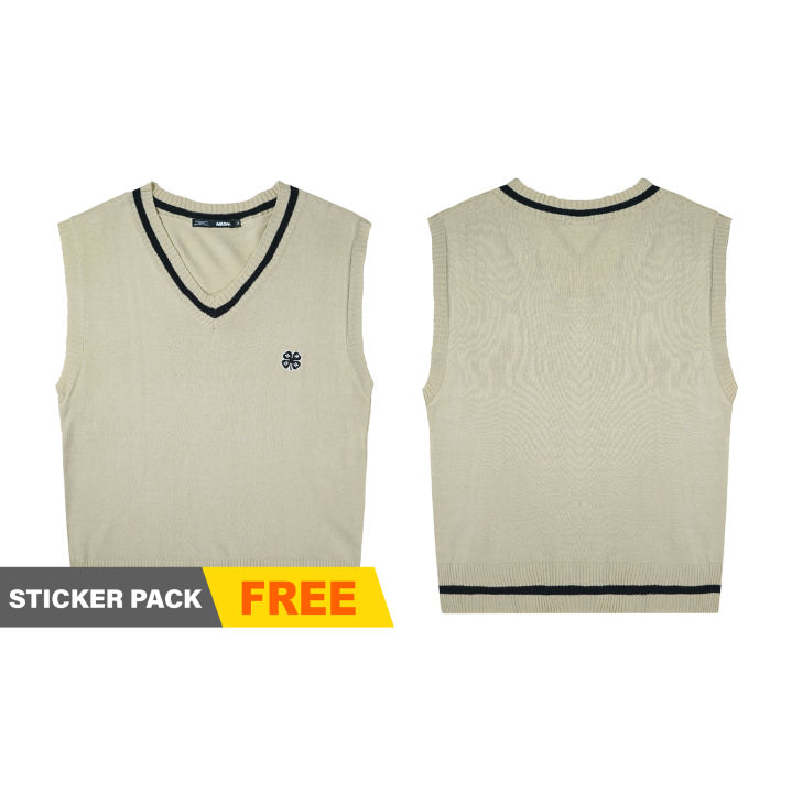 NRDN Clothing Sweater CLOVER VEST KNITWEAR CREAM Sweater Kasual