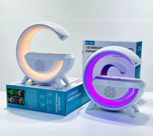 Jinn ลำโพงบลูทูธพร้อมแสดงไฟเปลี่ยนสี สามารถตั้งโชว์ ดีไซน์สวย รุ่น BT-2301 รองรับบลูทูธ USB TF FM AUX Wireless Charging ของแท้ 100% รับประกัน 1 ปี