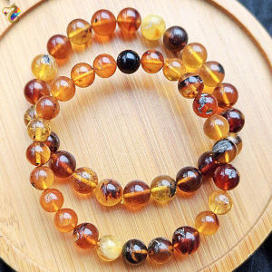 Premium Grade Natural Duo Bao Medicine Health Amber Bracelet