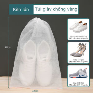 Set 10 Túi Đựng Giày Đa Năng Vải Không Dệt Miệng Dây Rút Tiện Lợi kem chống nắng và chống bụi-NIEVE