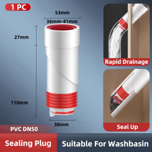 Anti-Odor Water Pipe Sealing Plug 45° Wall Row Sealing Plugs Extension Anti Plugging Artifact With Closed Valve