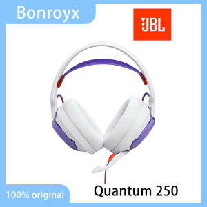 JBL Quantum 250 Wired Over Ear Gaming Headset Detachable Microphone 3.5mm Audio Port 40mm Speaker Unit Compatible PC Game Console Smartphone For Game Communication Live Broadcast