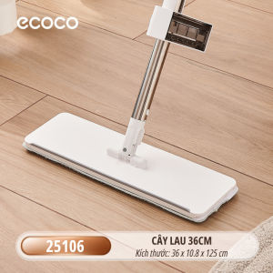 Cây lau nhà tự vắt ECOCO kháng khuẩn xoay 360 độ tích hợp gạt nước thông minh Chổi lau nhà gấp gọn thế hệ mới 2025